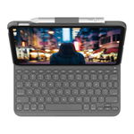 Husa Noua Logitech SLIM FOLIO pentru iPAD Gen 10, US, Gri, LOGITECH