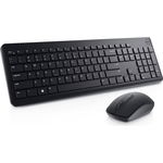 Kit Wireless Tastatura Dell KM3322W, USB, Black + Mouse optic, USB, Black