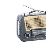 Set Radio AM, FM, SW1/2, MP3 player cu lanterna, Fepe FP-1502U, Gri + Boxa Portabila Mini Speaker BT-85 Centenarul Romaniei, Inter-Line Company SRL