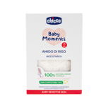 Amidon dermatologic din orez pentru baie Chicco Baby Moments Sensitive, 250g, 0 luni+, Chicco