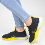 Pantofi Sport Dama YKQ70 Black-Yellow (041) Mei