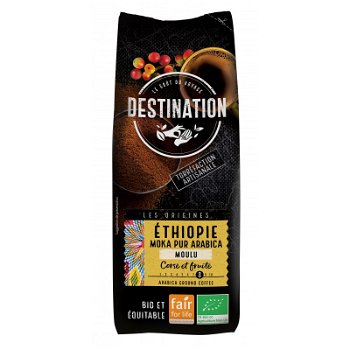 Cafea macinata Arabica 100 % Ethiopie Fair for Life Bio 250 g Destination