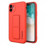 Husa Spate Wozinsky Compatibila Cu iPhone 7 / 8 / Se 2 ( 2020 ), Cu Stand Metalic Pe Spate, Protectie La Camera - Rosu