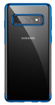 Protectie Spate Baseus Shining ARSAS10-MD03 pentru Samsung Galaxy S10 G973 (Negru/Albastru)