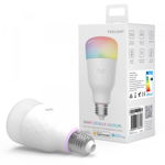 Bec smart LED Xiaomi Yeelight 1S, generatia a 2-a 2020, color RGBW E27, 8.5 watti, 800 lumeni, WiFi, compatibil Alexa, Google, Homekit, SmartThings