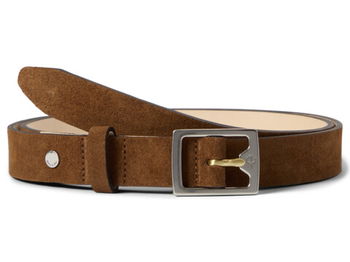 Accesorii Femei rag bone Baby Boyfriend Belt 20 Chestnut Suede, rag & bone