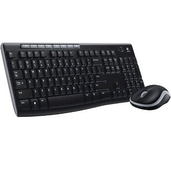Kit Tastatura + Mouse Wireless LOGITECH MK270, Black