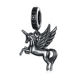 Talisman din argint Black Pegasus, EdenBoutique