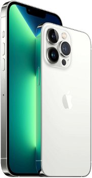 Telefon Mobil Apple iPhone 13 Pro, Super Retina XDR OLED 6.1", 128GB Flash, Camera Quad 12 + 12 + 12 MP + TOF 3D LiDAR, Wi-Fi, 5G, iOS (Argintiu)