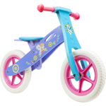 Bicicleta Pegas Copii Wooden Balance Bike, Seven, Model Frozen, 12 Inch, Mov Blue