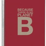 Caiet A4 120 file matematica Recycled Ecoalf Red, Miquelrius