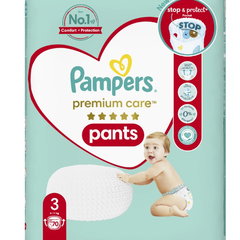 Scutece-Chilotel Pampers Premium Care Pants Mega Box Marimea 3, 6kg-11kg, 70 buc