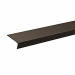 Profil aluminiu pentru treapta cu surub S46  Olive  10x25mm  1 m