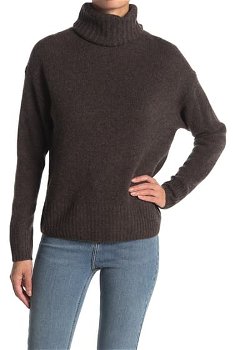 Imbracaminte Femei 360 Cashmere Maybel Cashmere Turtleneck Sweater Espresso