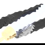 Conector phono aurit, negru, Neutrik