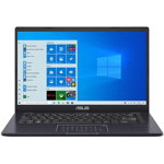 Laptop ASUS E410MA-EB268T, Intel Celeron N4020 pana la 2.8GHz, 14" Full HD, 4GB, SSD 256GB, Intel UHD Graphics 600, Windows 10 Home S, albastru