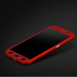 Husa FullBody Elegance Luxury Red pentru Samsung Galaxy S6 acoperire completa 360 grade cu folie de protectie gratis, MyStyle