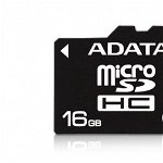 Card microSD 16GB + adapter Cl10UHSI Pre, ADATA