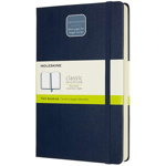 Moleskine Expanded Large Plain Hardcover Notebook: Sapphire Blue