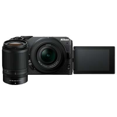 Nikon Aparat foto Mirrorless Nikon Z30, 20.9 MP , 4K , Wi-Fi + Obiectiv 16-50mm + Obiectiv 50-250mm, Negru, Nikon