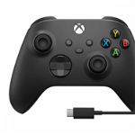 Controller Wireless Microsoft Xbox Series X Carbon Black + cablu USB Type C