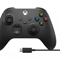 Controller Wireless Microsoft Xbox Series X, Carbon Black + cablu USB Type C