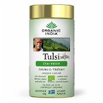 Tulsi (Busuioc Sfant) Ceai verde Antistres Natural & Vitalizant, Cutie 100 gr Organic India, Organic India