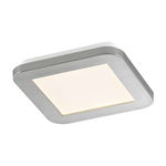 Plafonieră argintie LED 17x17 cm Gotland – Fischer & Honsel, Fischer & Honsel