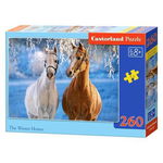 Puzzle Castorland, Winter Horses, 260 piese