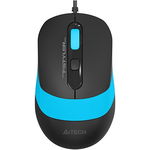 mouse optic cu fir a4tech fm10, 1600 dpi, usb, albastru, A4TECH