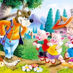 Puzzle 30 piese Three Little pigs, 