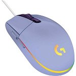Mouse gaming logitech g102 lightsync, usb, violet