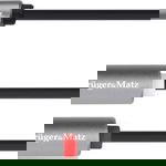 Kruger&Matz Jack 3,5 mm - RCA (Cinch) x2 cablu de 5 m argintiu (5069), Kruger&Matz