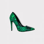 Pantofi Stiletto - Greeny, 