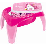 Masuta de activitati cu 30 cuburi de construit - Unicorn