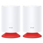 Sistem Mesh Wi-Fi 6 TP-Link Deco Voice X20 (2 pack), Dual-Band, Gigabit, AX1800, cu Speaker Smart incorporat, Beamforming, MU-MIMO, OFDMA, Protectie Real-Time IoT, Control Parental si Sistem Alexa int