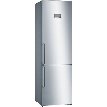 Combina frigorifica Bosch KGN397LEP, 368 l, NoFrost, VitaFresh, Clasa E, H 203 cm, Argintiu