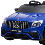 Masinuta electrica Mercedes GLC63s 70W 12V cu Scaun Tapitat culoare Albastru 00341