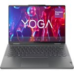 Laptop ultraportabil Lenovo Yoga 7 14ARP8 cu procesor AMD Ryzen™ 7 7735U pana la 4.75GHz, 14", OLED, 16GB, 512GB SSD, AMD Radeon™ 680M Graphics, Windows 11 Home, Storm Grey, 3y on-site Premium Care