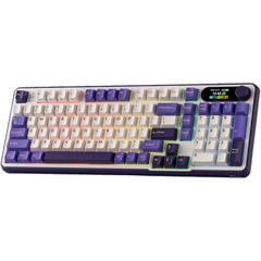 Tastatura mecanica RK-S98, metal, display TFT 1,47", comutatoare maro, set