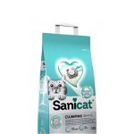 SANICAT Clumping White Unscented 10L nisip litiera pisici, SANICAT
