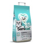 SANICAT Clumping White Unscented 10L nisip litiera pisici, SANICAT