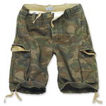 BERMUDE RAW VINTAGE CAMUFLAJ WOODLAND, Surplus Raw Vintage