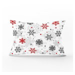 Față de pernă cu model de Crăciun Minimalist Cushion Covers Red Christmas, 35 x 55 cm