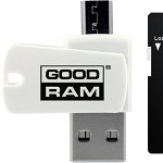 Card de memorie Goodram, class10 128 GB, Cititor Card MicroUSB, Negru/Alb, GoodRam