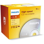 10pcs Philips CD-R 700MB 52x Jewel Case, Philips