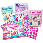 Set carti de colorat cu stickere Unicorns Shimmer Activity Pack, Alligator