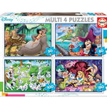 Puzzle multi 4 Disney classics, 20-40-60-80 piese