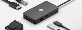 Hub USB Microsoft SWV-00008, 5 porturi, negru
