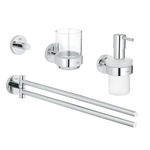 Set 4 accesorii baie Grohe Essential Master 4-in-1 40846001 crom, Grohe